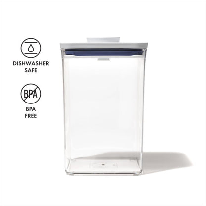 OXO Good Grips POP Container - Airtight Food Storage - Big Square Medium 4.4 Qt Ideal for 5lbs of flour or sugar