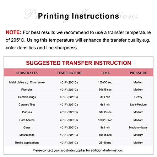 A-SUB Sublimation Paper 13X19 Inch 110 Sheets for All Inkjet Printer which Match Sublimation Ink 125g