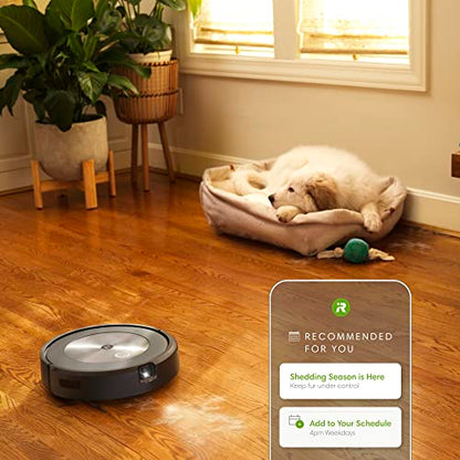 iRobot Roomba j6+ Self-Emptying Robot Vacuum – Identifies and Avoids Pet Waste & Cords, Empties Itself for Up to 60 Days, Smart Mapping, Compatible with Alexa, Ideal for Pet Hair