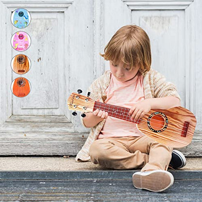 17 Inch Kids Ukulele Guitar Toy 4 Strings Mini Children Musical Instruments Educational Learning Toy for Toddler Beginner Keep Tone Anti-Impact Can Play with Picks/Strap/Primary Tutorial