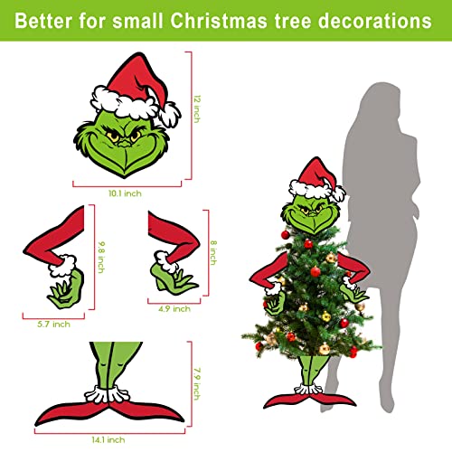 Grinchs Tree Topper,Grinchs Christmas Tree Decorations,Whoville Christmas Tree Decor