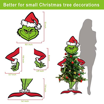 Grinchs Tree Topper,Grinchs Christmas Tree Decorations,Whoville Christmas Tree Decor