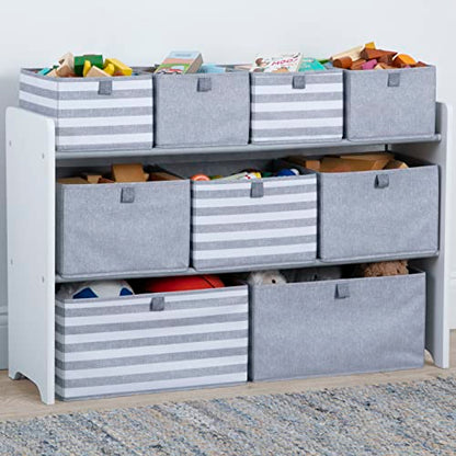 GAP GapKids Deluxe Toy Organizer - Greenguard Gold Certified, Grey/White