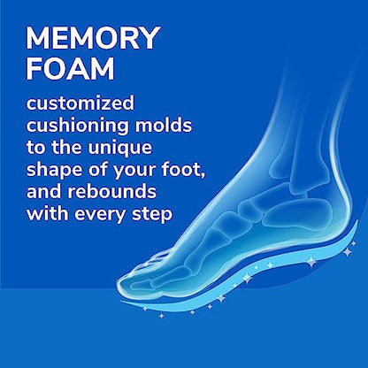 Dr. Scholl's® Air-Pillo® with Memory Foam Insoles, Unisex (Men 7-12) (Women 5-10), 1 Pair, Trim to Fit Inserts