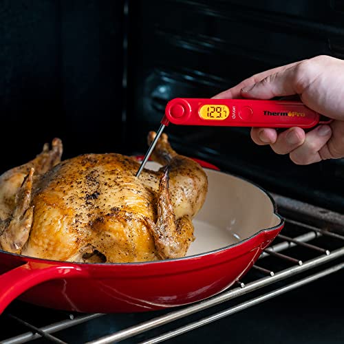 ThermoPro TP03 Digital Meat Thermometer for Cooking Kitchen Food Candy Instant Read Thermometer with Backlight and Magnet for Oil Deep Fry BBQ Grill Smoker Thermometer