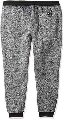 Southpole mens Basic Fleece Marled Jogger Sweatpants, Black(marled), Medium US