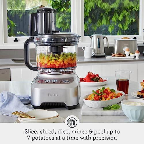 Breville Sous Chef 16 Cup Peel & Dice Food Processor, Brushed Aluminum, BFP820BAL,Silver