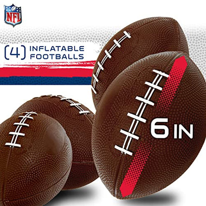 Franklin Sports NFL Football Target Toss Game - Football Throwing Game for Kids + Adults - Boys + Girls Football Game Set with (4) Mini Footballs