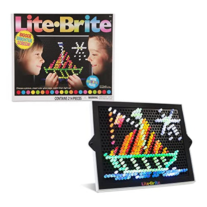 Lite Brite Ultimate Classic, Light up creative activity toy, Gifts for girls and boys ages. Educational Learning, Fine Motor Skills