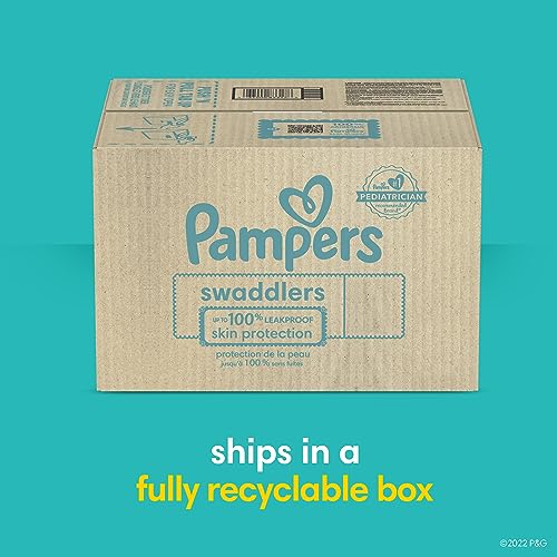 Pampers Swaddlers Diapers - Size 4, One Month Supply (150 Count), Ultra Soft Disposable Baby Diapers