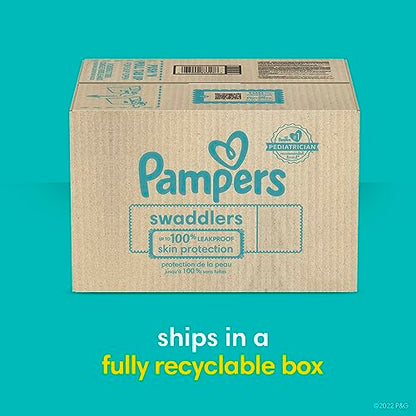 Pampers Swaddlers Diapers - Size 4, One Month Supply (150 Count), Ultra Soft Disposable Baby Diapers