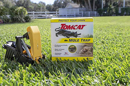 Tomcat Mole Trap, Innovative and Effective Mole Remover Trap Kills Without Drawing Blood, Reusable and Hands-Free, 1 Trap