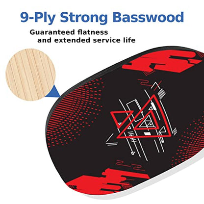 AOPOUL Pickleball Set with 4 Premium Wood Paddles, Cushion Comfort Grip, 4 Cooling Towels, 4 Pickleball Balls & Carry Bag, Gifts for Men Women