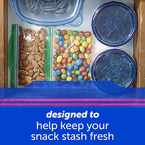 Ziploc Snack Bags for On the Go Freshness, Grip 'n Seal Technology for Easier Grip, Open, and Close, 280 Count