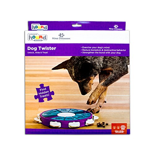 Outward Hound Nina Ottosson Dog Twister Interactive Treat Puzzle Dog Toy, Advanced