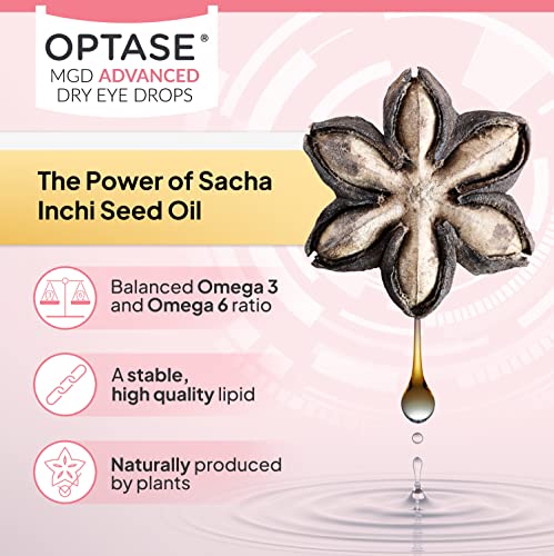 OPTASE MGD Advanced Dry Eye Drops - Preservative Free Eye Drops for Dry Eyes and MGD - Lipid-Based Artificial Tears - DEMET Technology, Multidose Bottle, Contact Lens Safe - .33 fl oz, 300 Doses