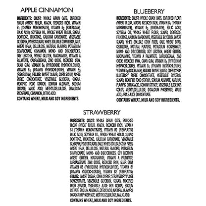 Nutri-Grain Soft Baked Breakfast Bars, Made with Whole Grains, Kids Snacks, Variety Pack (4 Boxes, 32 Bars)