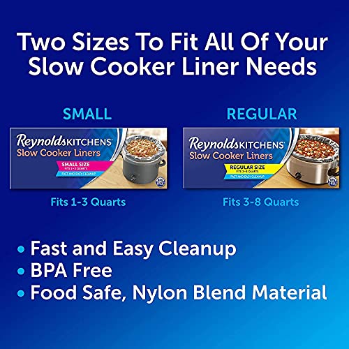 Reynolds Kitchens Slow Cooker Liners, Regular (Fits 3-8 Quarts), 20 Count