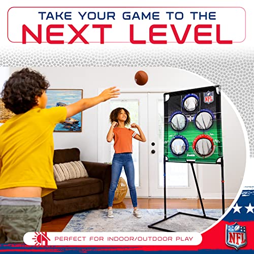 Franklin Sports NFL Football Target Toss Game - Football Throwing Game for Kids + Adults - Boys + Girls Football Game Set with (4) Mini Footballs