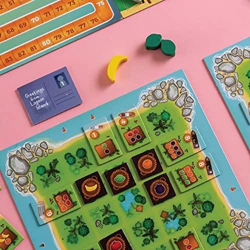 Capstone Games: Juicy Fruits, Strategy Board Game, Quick and Easy Game, Grow Delicious Fruit in Paradise 1 to 4 Players, 20 to 50 Minute Play Time, Ages 8 and Up