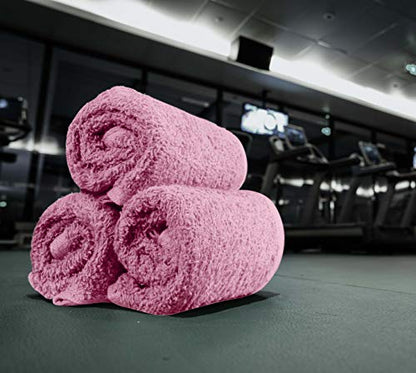 Utopia Towels Cotton Washcloths Set - 100% Ring Spun Cotton, Premium Quality Flannel Face Cloths, Highly Absorbent and Soft Feel Fingertip Towels (12 Pack, Pink)