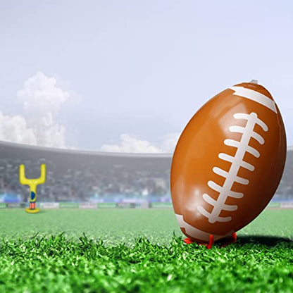 Inflatable Jumbo Football Set Inflatable Football Goal with Ball Football Target Football Goal Post Football Accessories Outdoor Sport Football Toys for Practice and Outdoor Fun