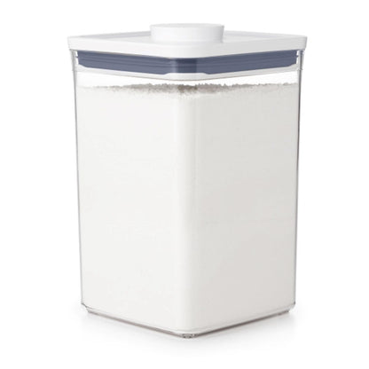 OXO Good Grips POP Container - Airtight Food Storage - Big Square Medium 4.4 Qt Ideal for 5lbs of flour or sugar