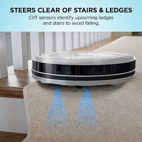 Shark AV752 ION Robot Vacuum, Tri-Brush System, Wifi Connected, 120 Min Runtime, Works with Alexa, Multi Surface Cleaning, White