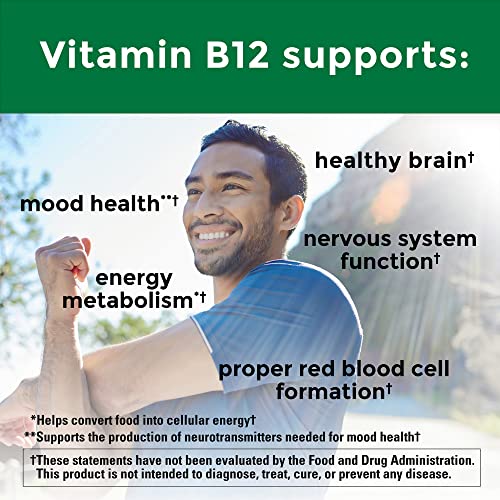 Nature Made Vitamin B12 1000 mcg, Dietary Supplement for Energy Metabolism Support, 150 Softgels, 150 Day Supply