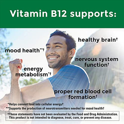 Nature Made Vitamin B12 1000 mcg, Dietary Supplement for Energy Metabolism Support, 150 Softgels, 150 Day Supply