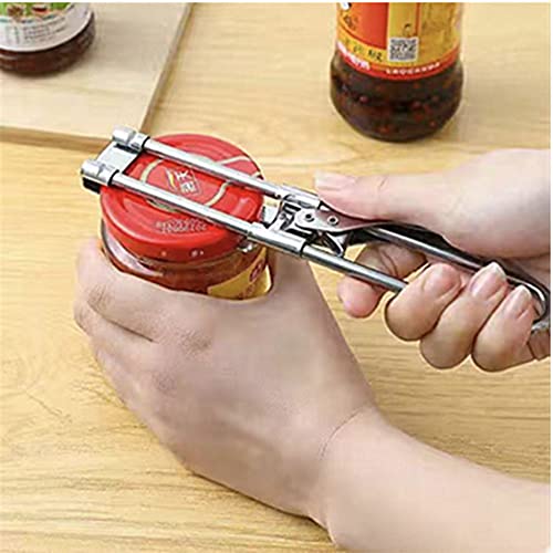 Jar Opener for Weak Hands, Adjustable Stainless Steel Can Opener, Jar Gripper Tight Lid Opener, Kitchen Gadgets, Easy Jar Opener for the Elderly and Children (1)