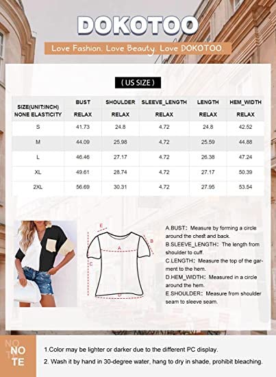 Dokotoo 2023 Summer Womens Ladies V-Neck Turn Down Collared Batwing Short Sleeve Pullover Shirts Comfy Linen Color Block Back Button Down Workout Loose fit Tunic Blouses Green 2XL