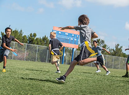 SKLZ Flag Football 10-Player Deluxe Set with Flags, Belts, and Cones, Multi, One Size