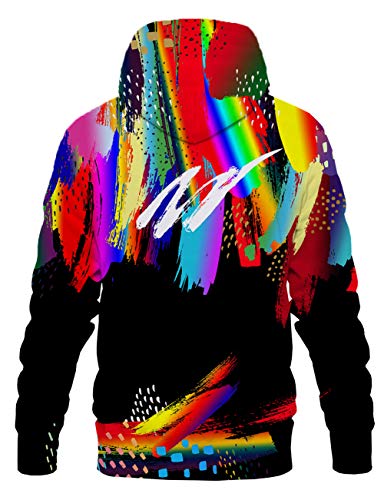 Hgvoetty Graphic Hoodies Fashion Hoodies Men Colorful Sweatshirts 3D Printed Cool Hoodies Novelty Sport Hooded Outwear Women Long Sleeve Sweater Small