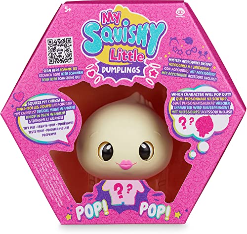 My Squishy Little Dumplings – Interactive Doll Collectible With Accessories – Dee (Pink)