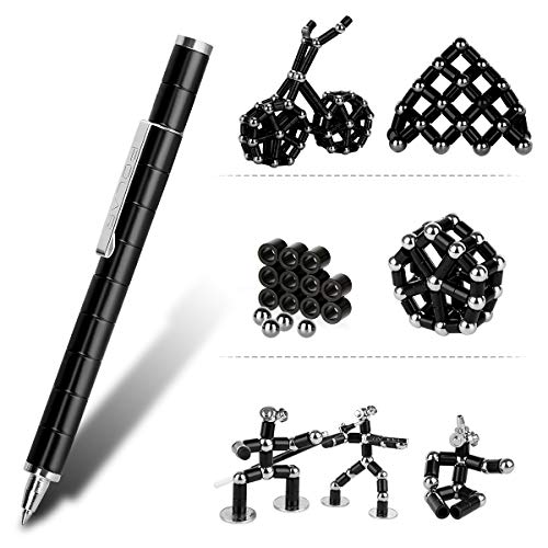 asuku Magnetic Sculpture Building Toys Building Blocks, Eliminate Pressure Fidget Gadgets, Relieving Stress Boredom ADHD Autism, Office and Home Decoration,Creative Magnetic Pen …