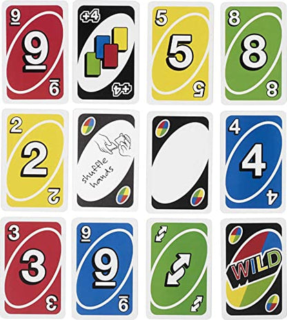 Mattel Games UNO Card Game for Family Night, Travel Game & Gift for Kids in a Collectible Storage Tin for 2-10 Players (Amazon Exclusive)