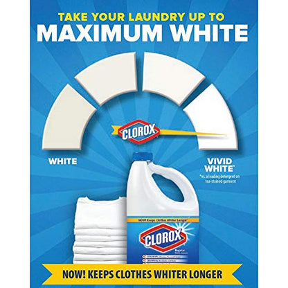 Clorox 30966 Concentrated Regular Bleach, 121 Oz. | Pack of 2