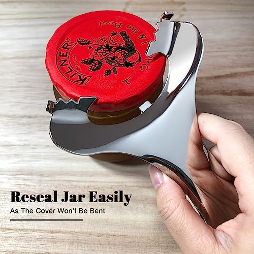 Mason Jar Opener No Lid Dents or Damage Multifunctional Jar Opener Easy Twist Manual Handheld Top Remover Bottle Opener Made For Lifetime