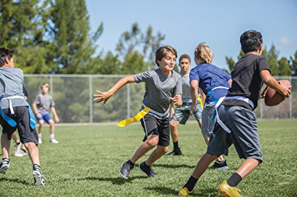 SKLZ Flag Football 10-Player Deluxe Set with Flags, Belts, and Cones, Multi, One Size