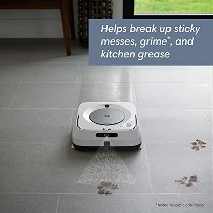 iRobot Braava Jet M6 (6110) Ultimate Robot Mop- Wi-Fi Connected, Precision Jet Spray, Smart Mapping, Works with Alexa, Ideal for Multiple Rooms, Recharges and Resumes, White, Braava M6