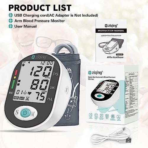 Blood Pressure Monitors, Bp Monitor - Blood Pressure Machine Large Cuff Blood Pressure Monitor Upper Arm Cuff 8.7''-17.3'', Large Screen, 2 Users Total 198 Memories, Clinically Accurate for Home Use