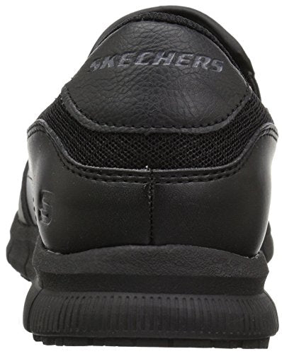 Skechers Men's Nampa-Groton Food Service Shoe, Black, 10.5 Wide