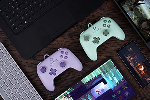 8Bitdo Ultimate C Wired Controller for Windows PC, Android, Steam Deck & Raspberry Pi (Lilac Purple)