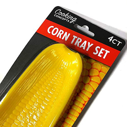 Corn on the Cob Tray Sets 9.5”L x 3”W x 1.3”H 4/Set