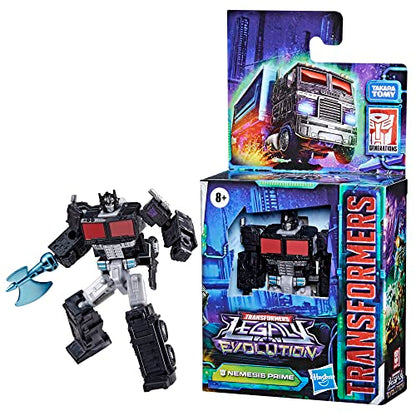 Transformers Toys Legacy Evolution Core Nemesis Prime Toy, 3.5-inch, Action Figure for Boys and Girls Ages 8 and Up