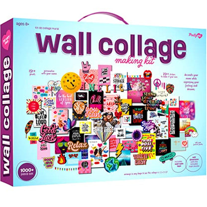 Wall Collage Kit for Teen & Tween Girls - Arts Craft Gift Ideas for Age 11, 12 ,13, 14, 15, 16 Year Old Girl - Trendy Birthday Gifts and Stuff for Teenage Bedroom Decor - Teens Crafts Kits Teenager