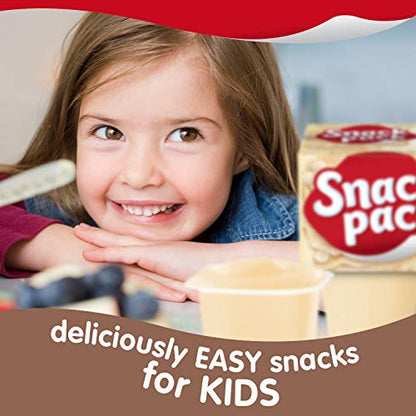 Snack Pack Tapioca Pudding, 4 Count Pudding Cups ( Pack of 1)