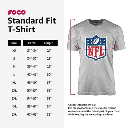 FOCO Chicago Bears Arched Wordmark Heather Gray T-Shirt - X-Large