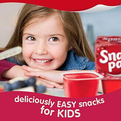 Snack Pack Sugar Free Cherry Flavored Juicy Gels, 4 Count Snack Cups